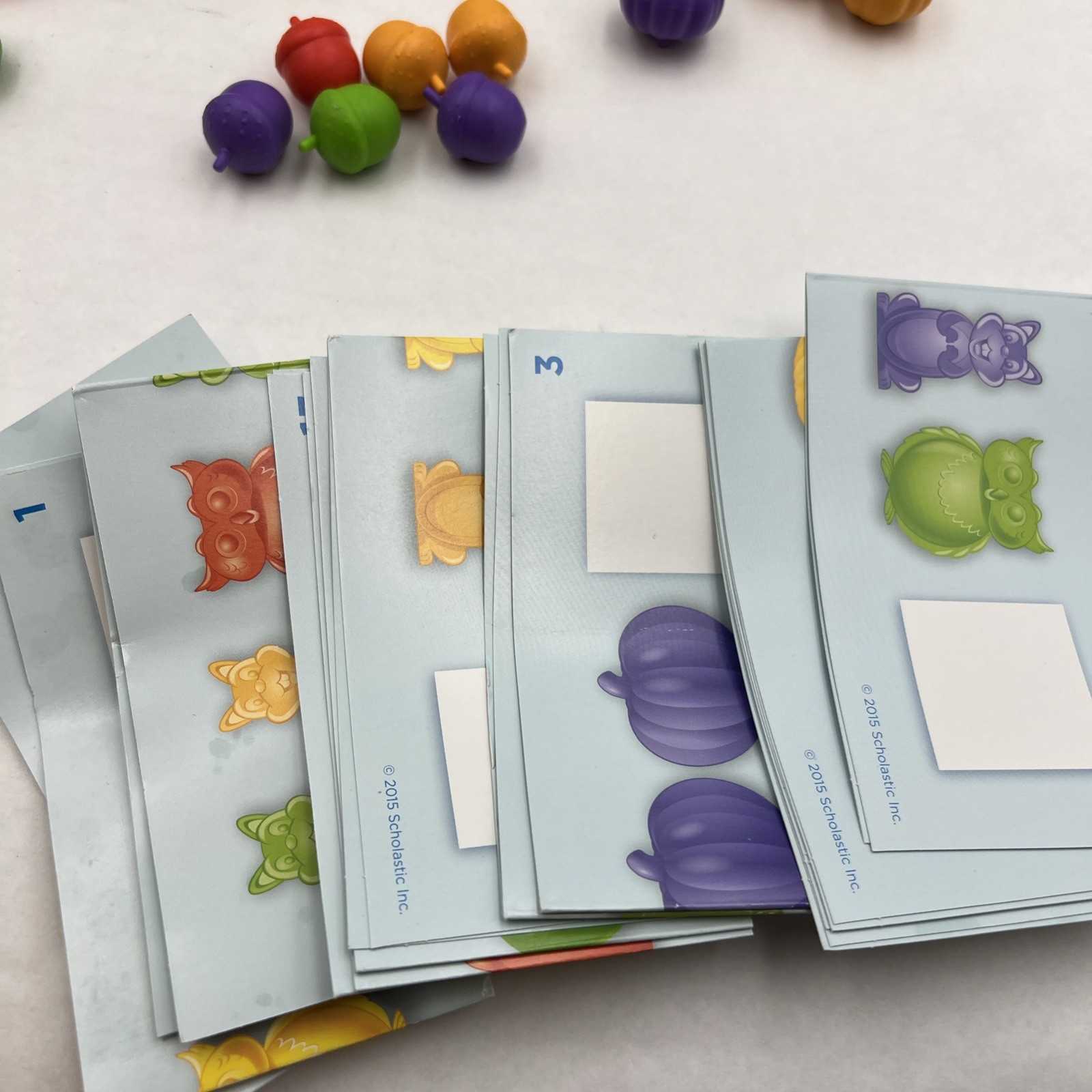 Deluxe Fall Counter Set- With Counter Cards – Scholastic Elementary Primary-READ
