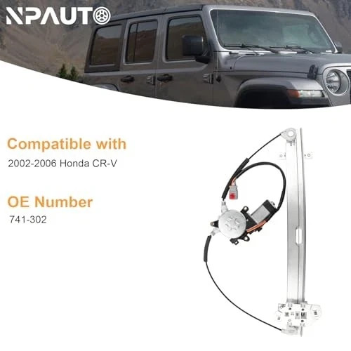 Front Driver Side Power Window Regulator with Motor fit for Honda CR-V CRV 2002