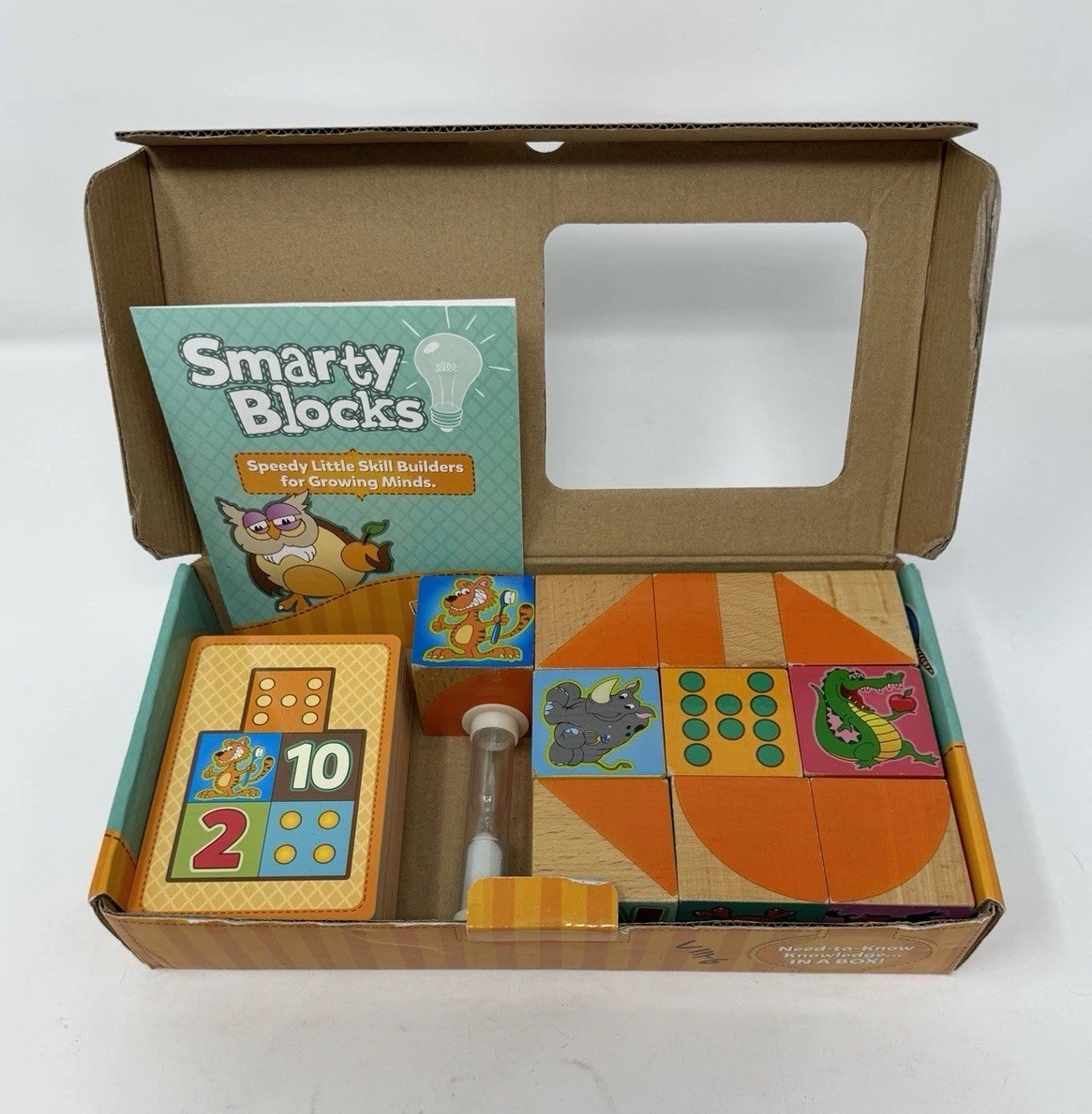 Smarty Blocks By Fat Brain Toys Stacking Puzzle Skill Builder Game 2014