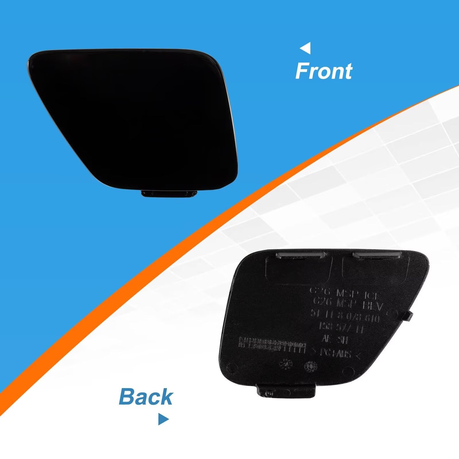 CZShiYue Car Front Bumper Tow Hook Cover Cap Towing Eye Fit for BMW G22 G26 I4 4