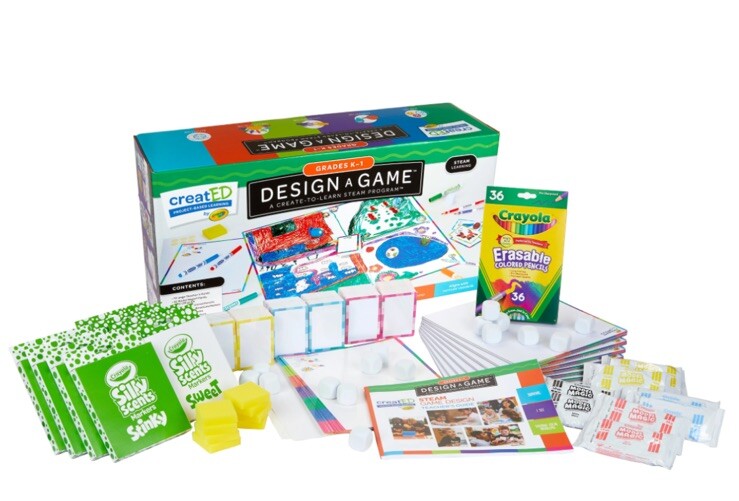 Crayola CreatED STEAM Design A Game Kit for Classrooms Grades K-1