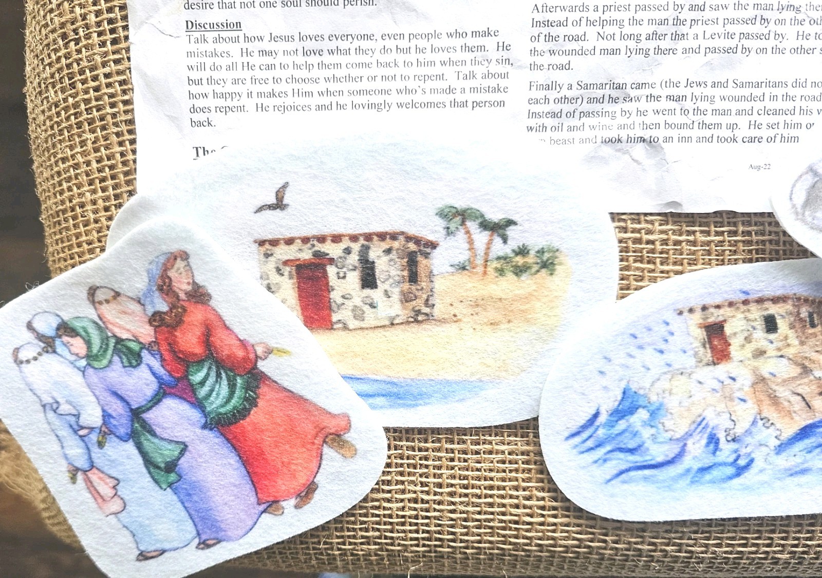 Scripture Stories Story Time 25pc Felts The Parables Of Jesus Complete Set