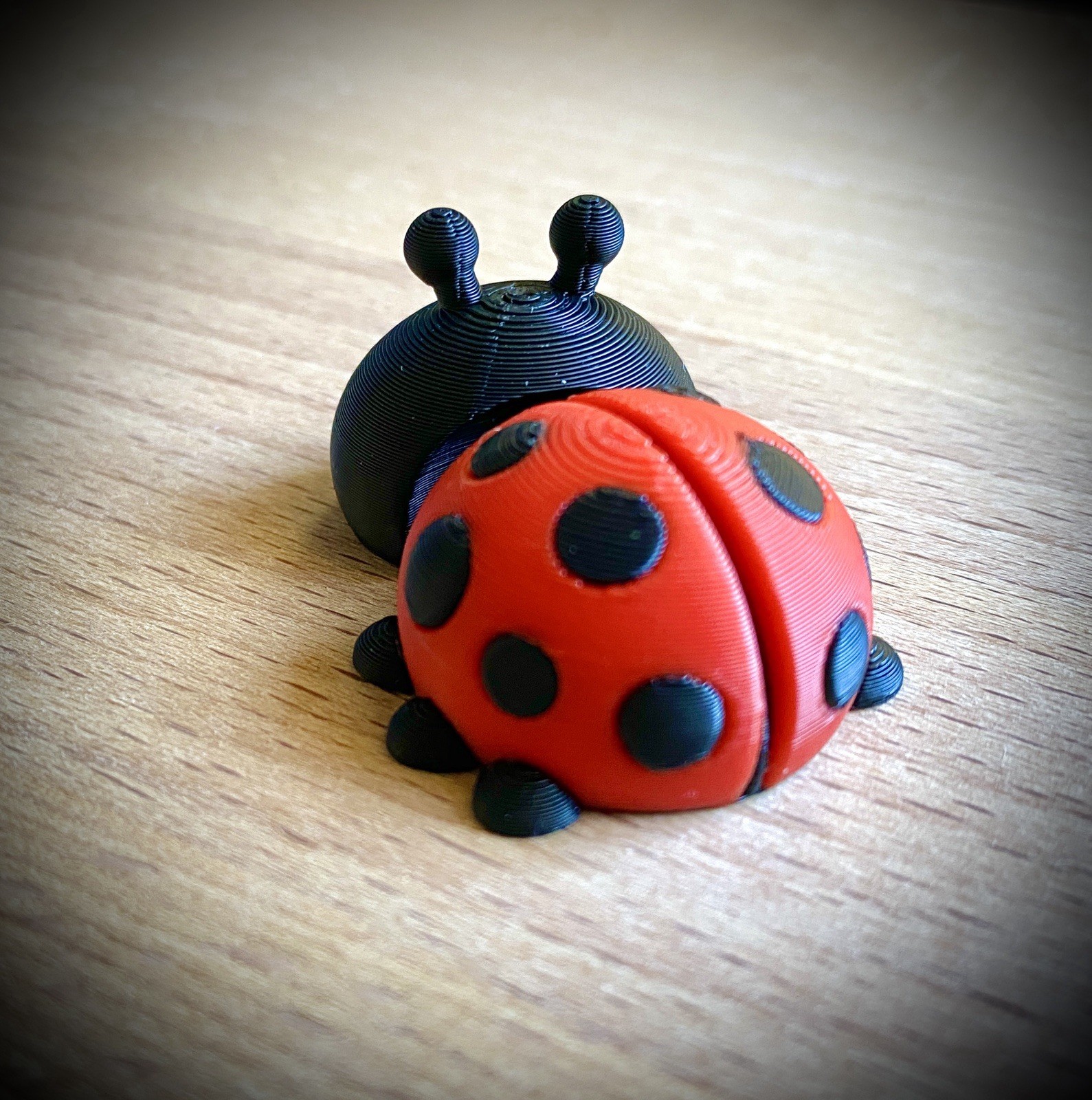 Ladybug Flexi Articulated Animal – Cute Flexi Tiny 3D Printed Fidget Toy Gift