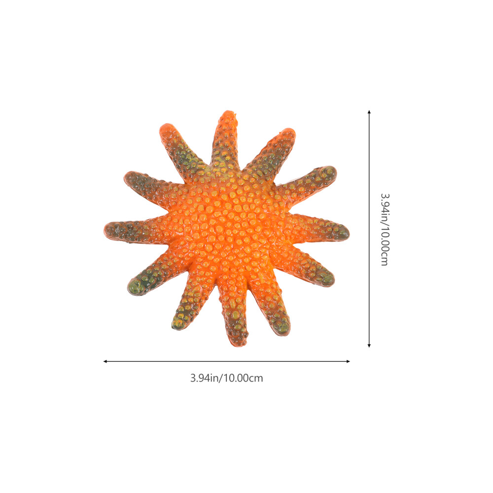 6PCS Sea Star Figurine Sea Animal Sculpture Simulation Sea Star Statue Models