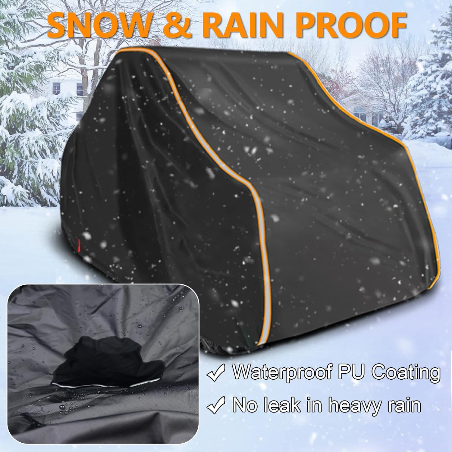 Waterproof 420D Outdoor Storage Cover Compatible with Polaris RZR Ranger Command