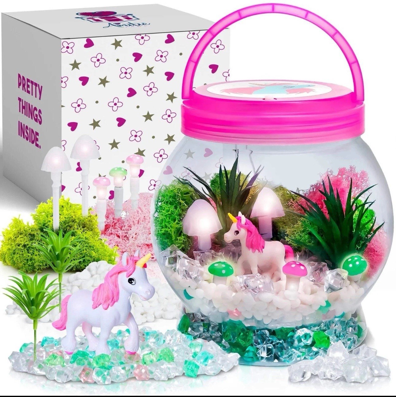 Amitie Lane DIY Light Up Unicorn Kit Childrens Kids Activity Craft