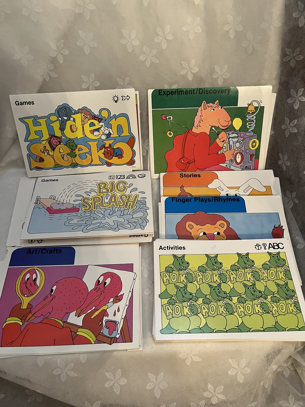 10O Sweet Pickles Learning Activity Cards Preschool Fun! 1980’s Home School