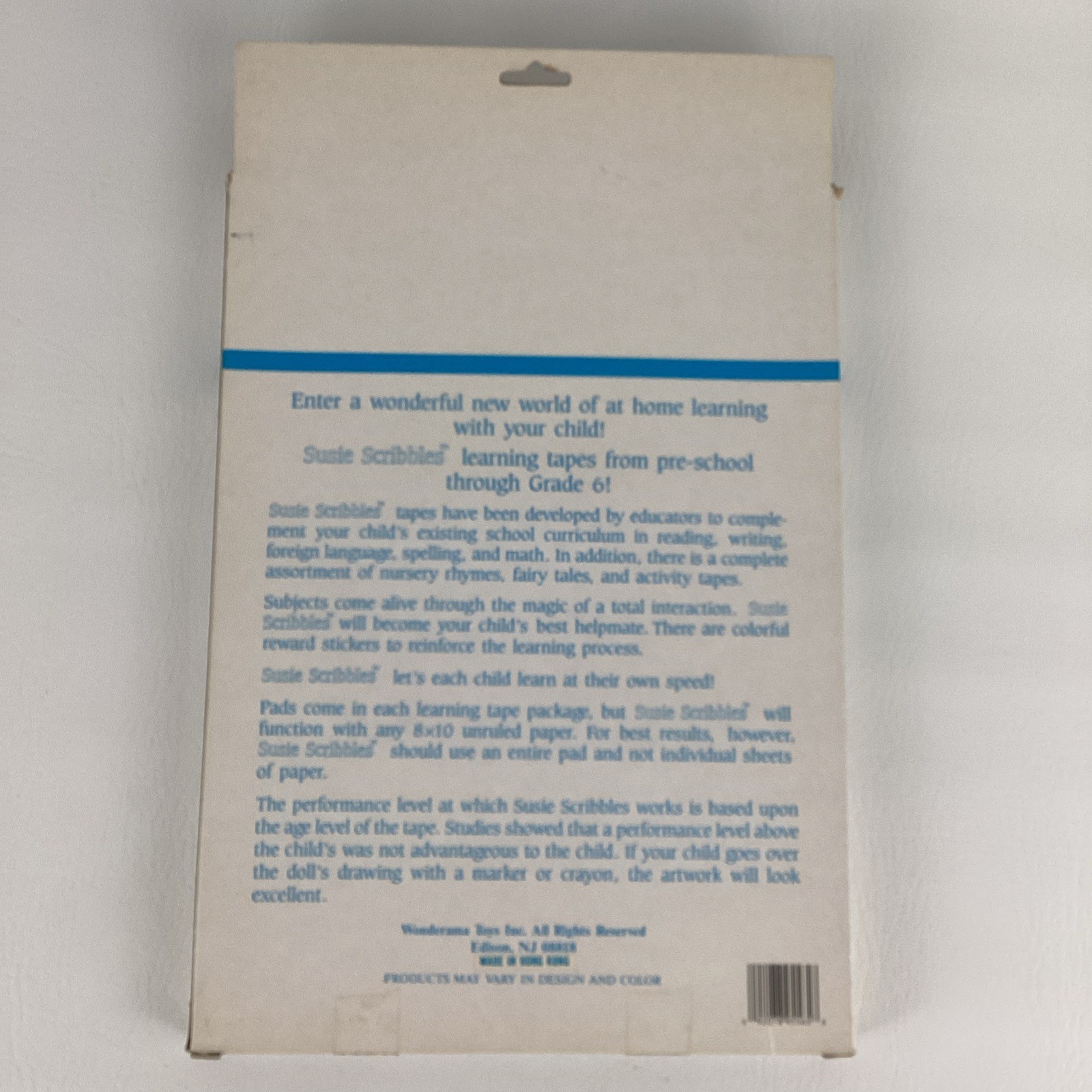 Susie Scribbles Kindergarten Home Learning Cassette Tape Connect Dot Math