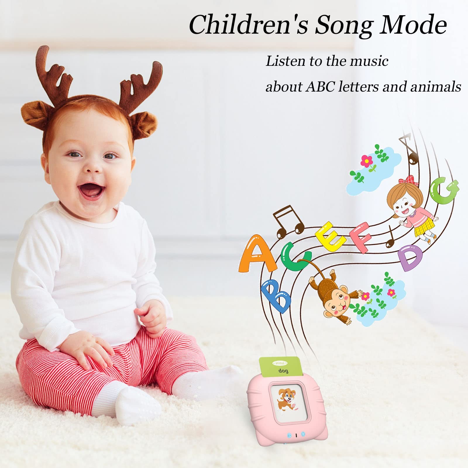 Startcan Spanish & English Talking Flash Cards for Toddlers 1 2 3 4 5 6, Audi…