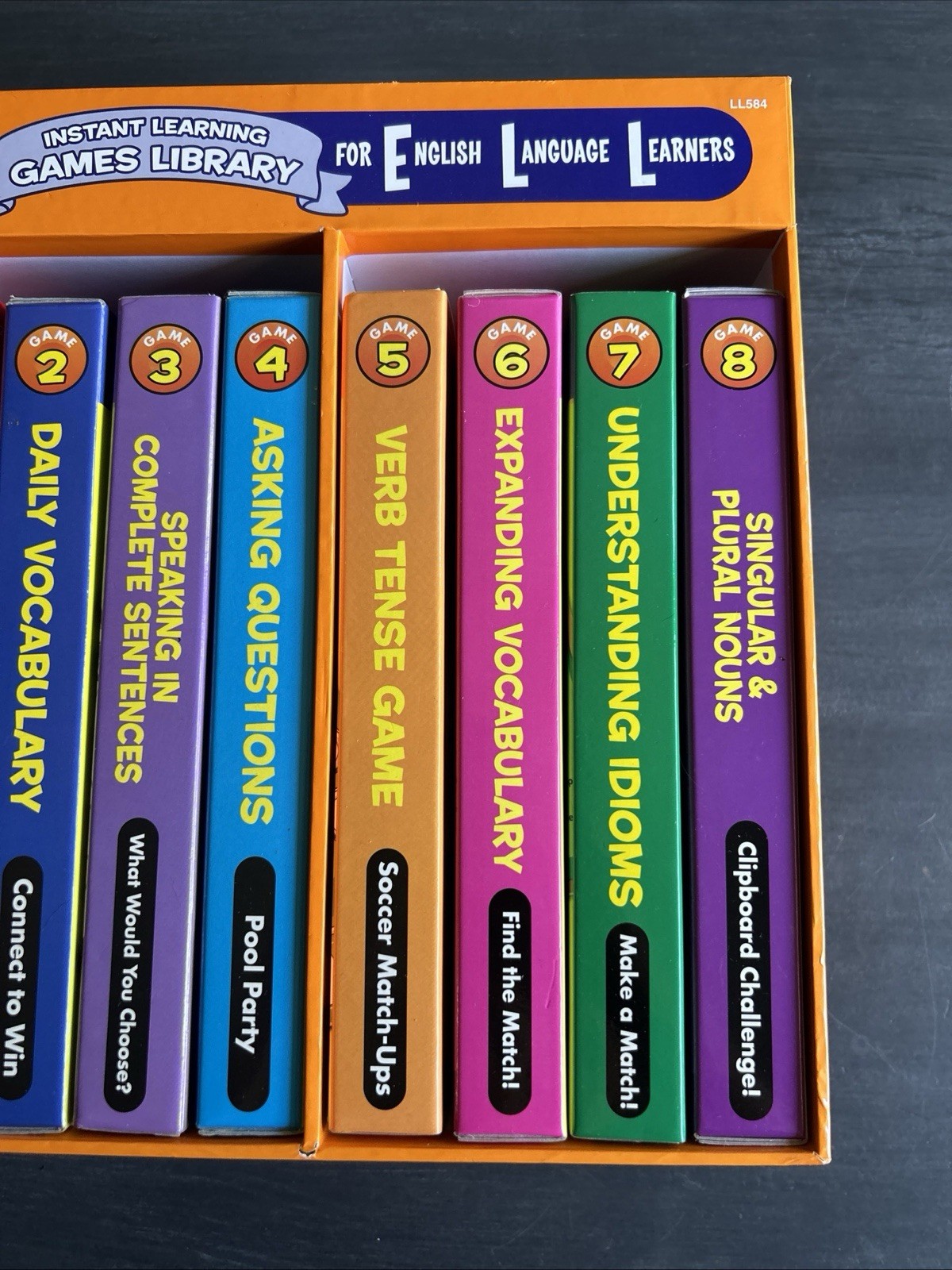 Lakeshore Instant Learning Games Library English Language Learners Set LL584 1-8