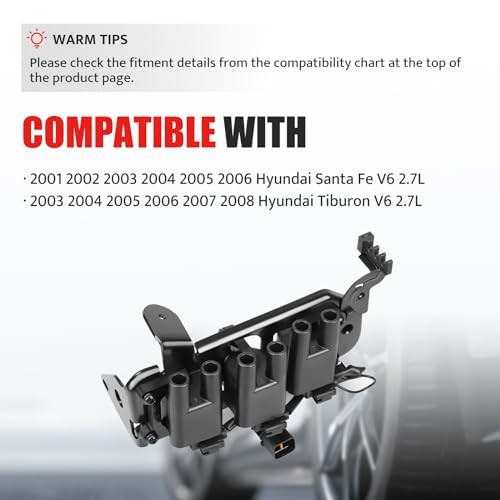NPAUTO Ignition Coil Pack compatible with V6 2.7L 2.7 2001 2002 2003 2004 2005