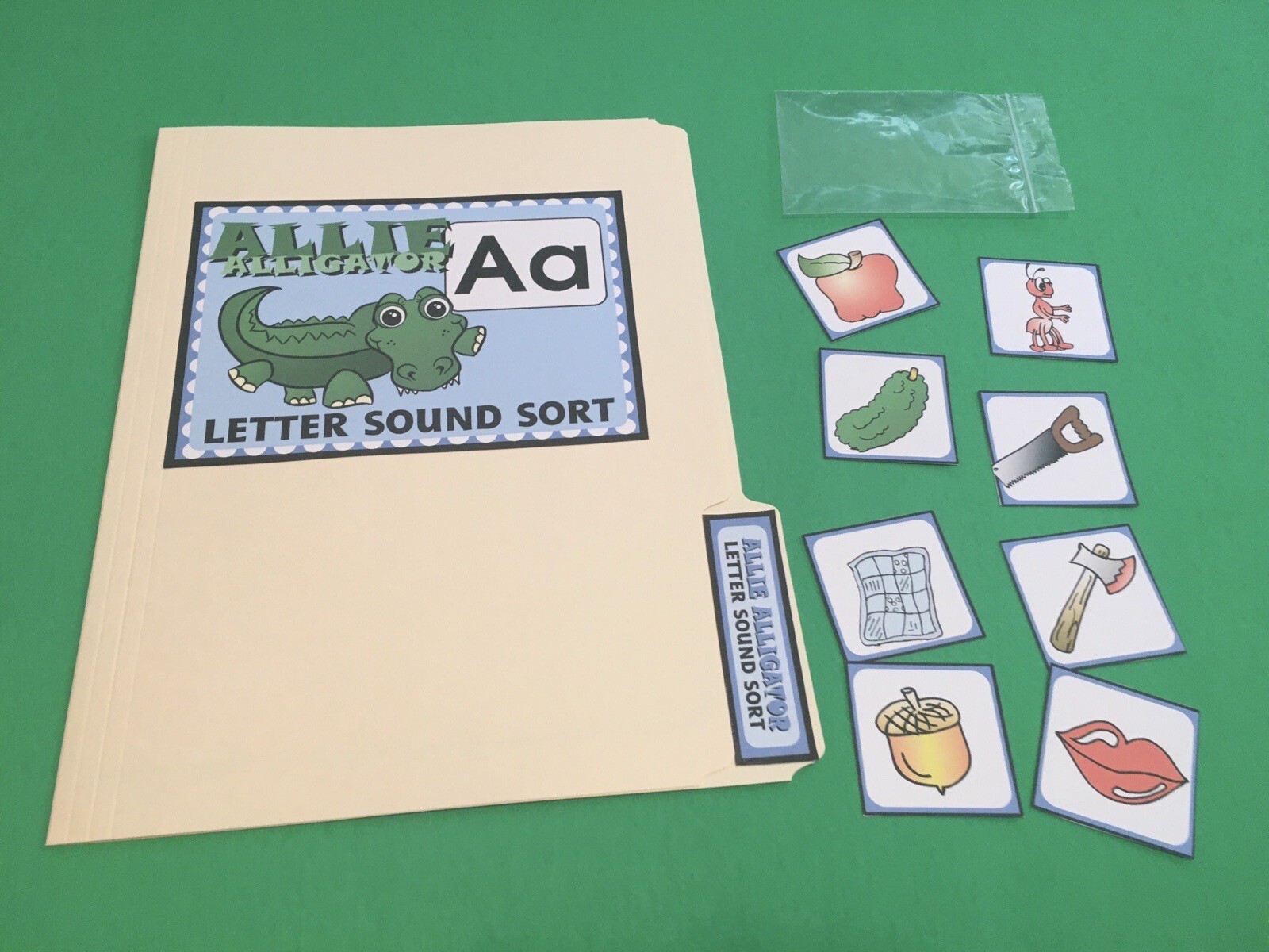 A To Z – DIY – 26 File Folder Kits – Activity Set for Learning Centers PRINTED