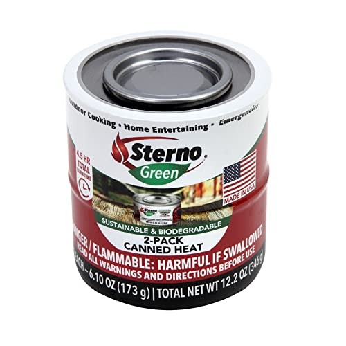 Sterno Cooking Fuel 4.38 in. H x 3.38 in. W x 3.38 in. L 2 pk