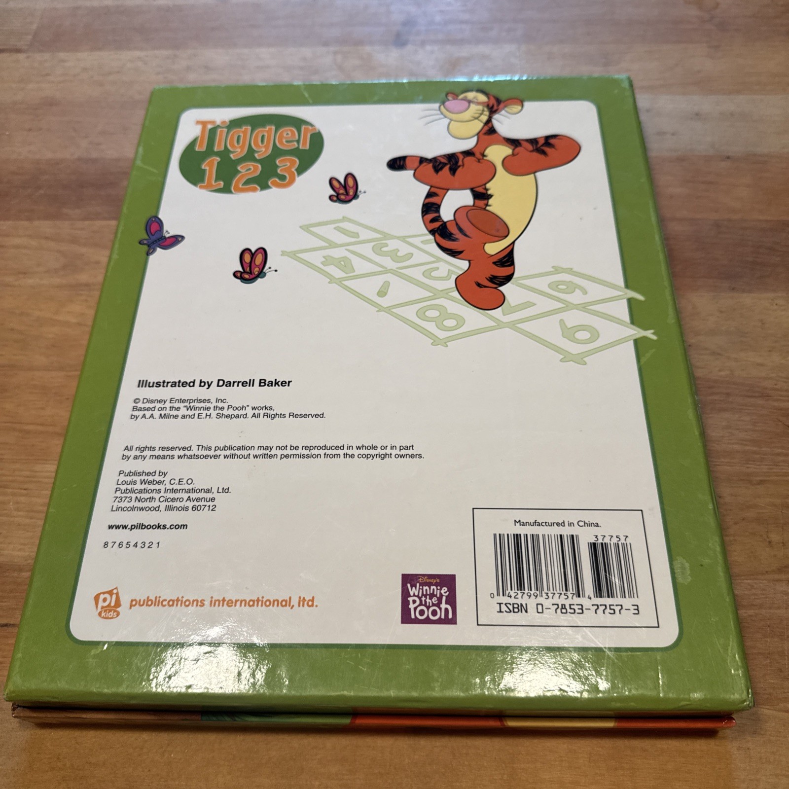 Disney Early Learning Tigger 123 Number Cards 0-25(missing #19)