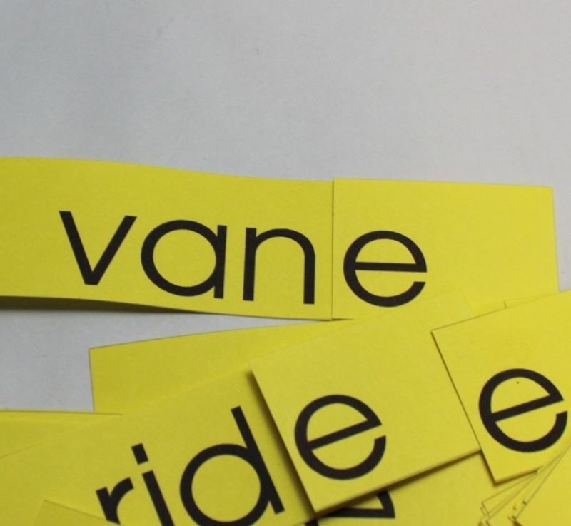 Silent E words Flip cards 35 cards – Reading Manipulatives