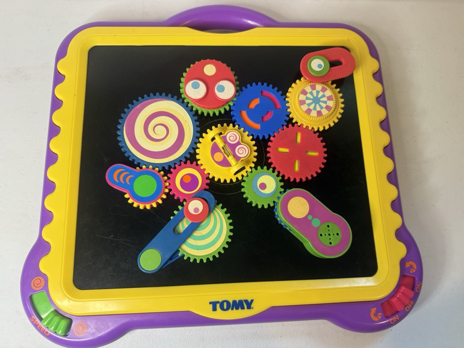 Vintage 🌟1997 Tomy Gearation Magnetic Gears🌟 Stem Sensory With 11 Gears Works