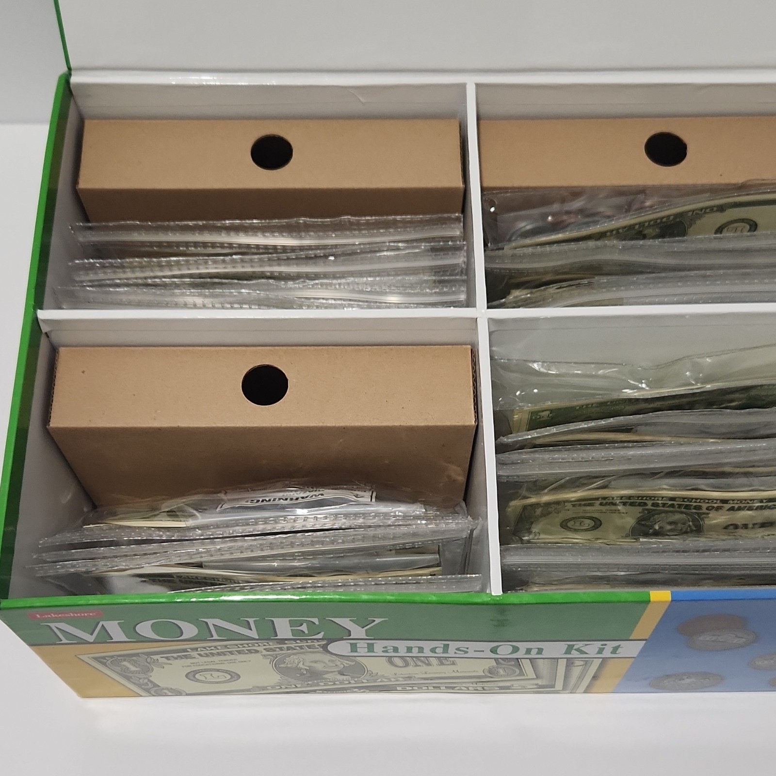 Lakeshore Money Hands-On Kit Play Money Math Set Ages 6+, Multicolor, GG901