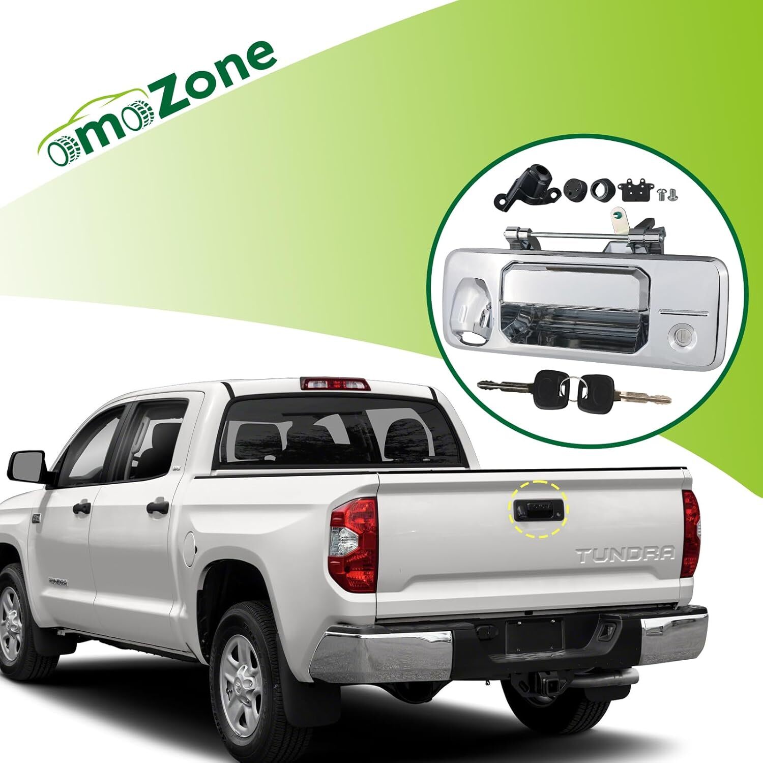 Tailgate Handle with Rear Camera Hole Liftgate Latch Handle with Key Lock