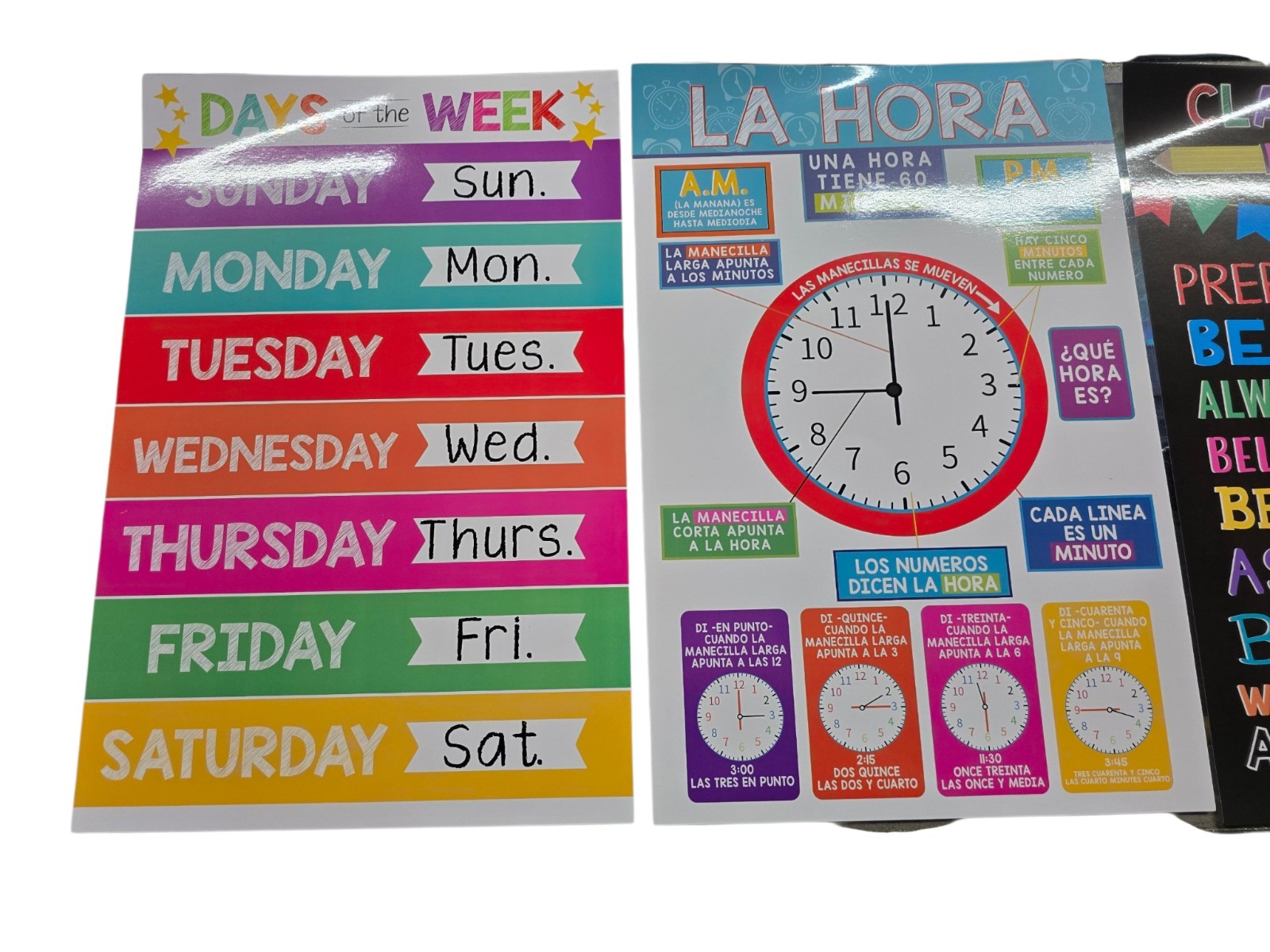 Hadley designs educational posters set of 16 for preschool & kindergarten classr