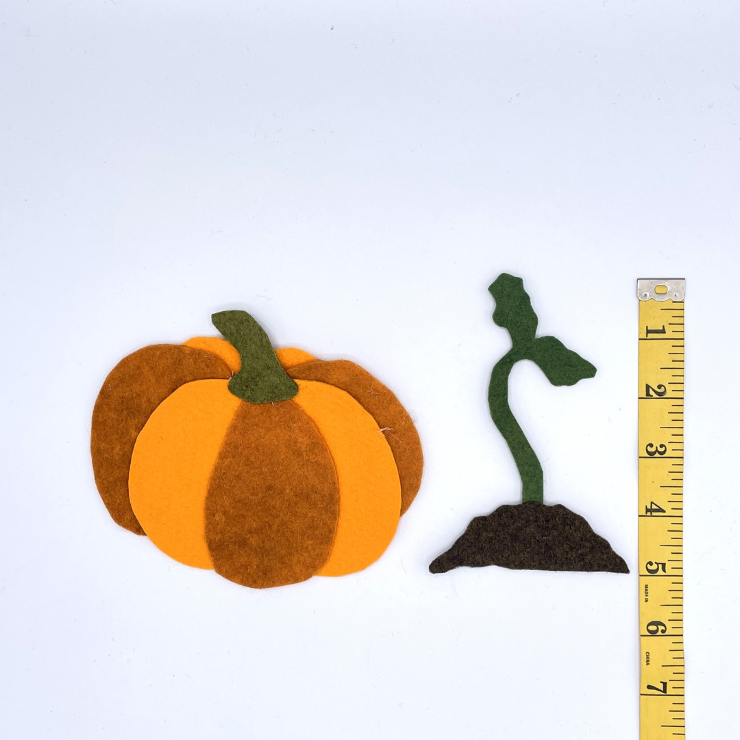 Pumpkin Life Cycle Felt Set for Felt or Flannel Board Play
