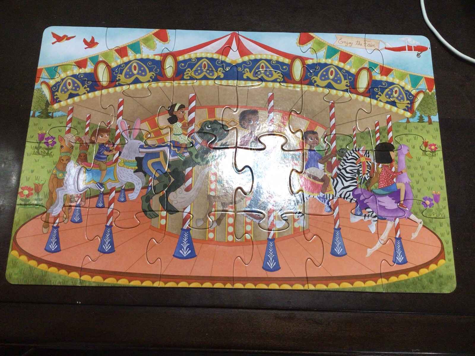 Little Likes Kids – Joyful Carousel – 24 Piece Beginner Puzzles Toddler Kids Age
