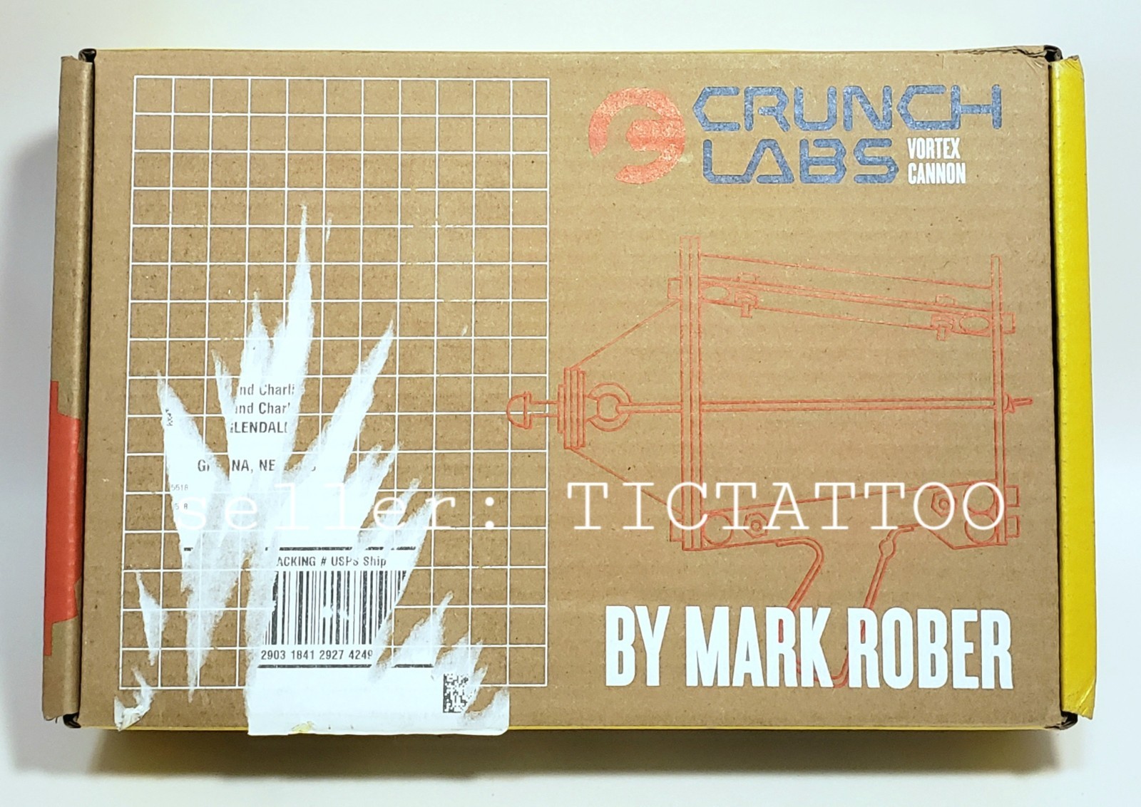 🔥 Crunch Labs VORTEX CANNON Mark Rober STEM Build Kit OPEN BOX Contents Sealed