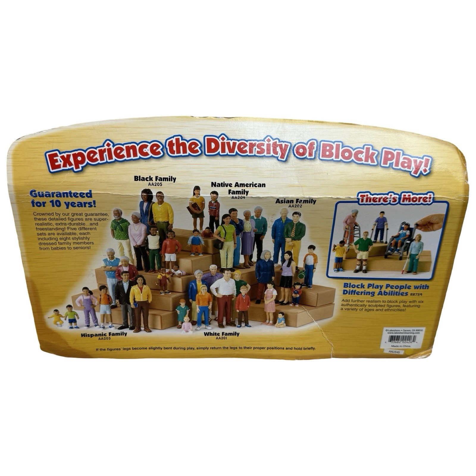 Lakeshore Block Play People Differing Abilities 6 Freestanding Figures