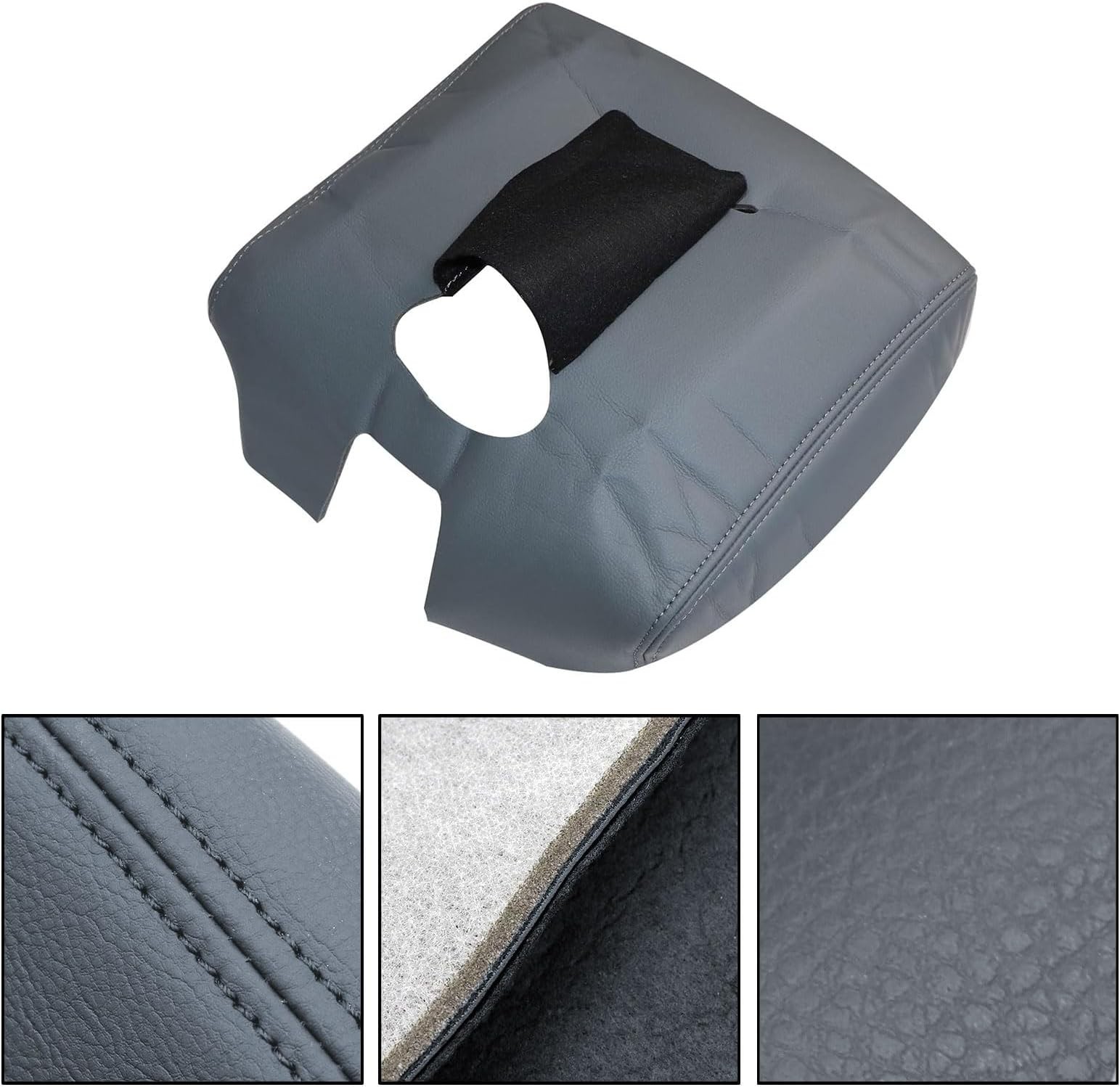SecosAutoparts 2014-2018 Center Console Armrest Cover Lid for Chevy Silverado…