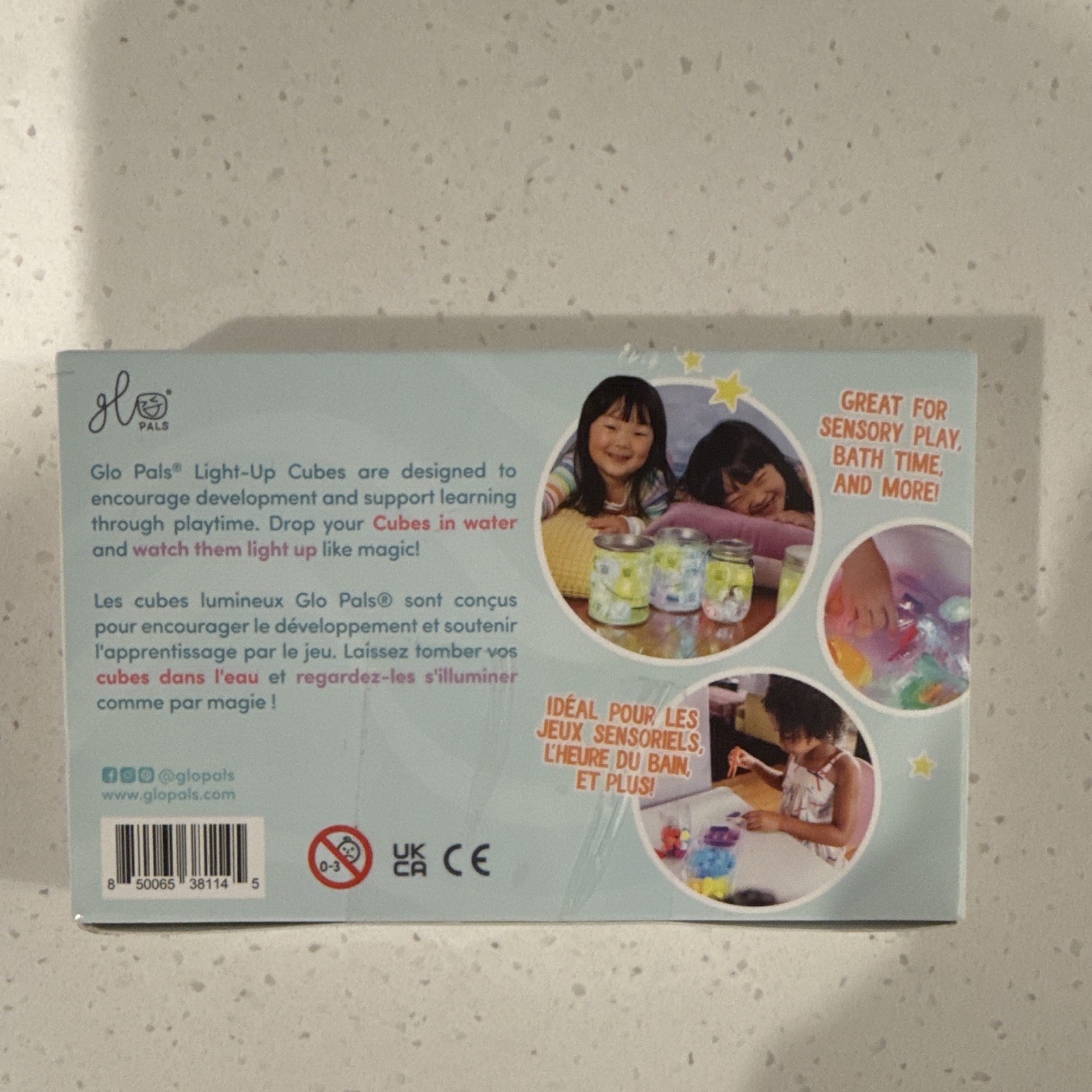 Glo Pals Water-Activated Light-Up Cubes, Auto Theme, Multicolor, Ages 3+