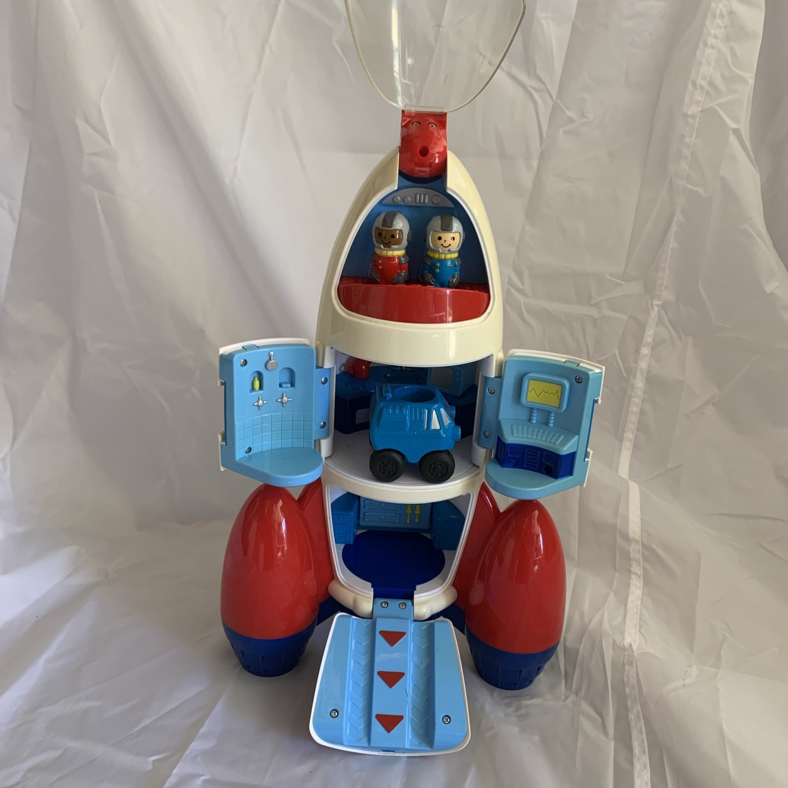 Lakeshore Learn & Play Explore Rocket Space Ship Toy + 2 Astronauts & Rover