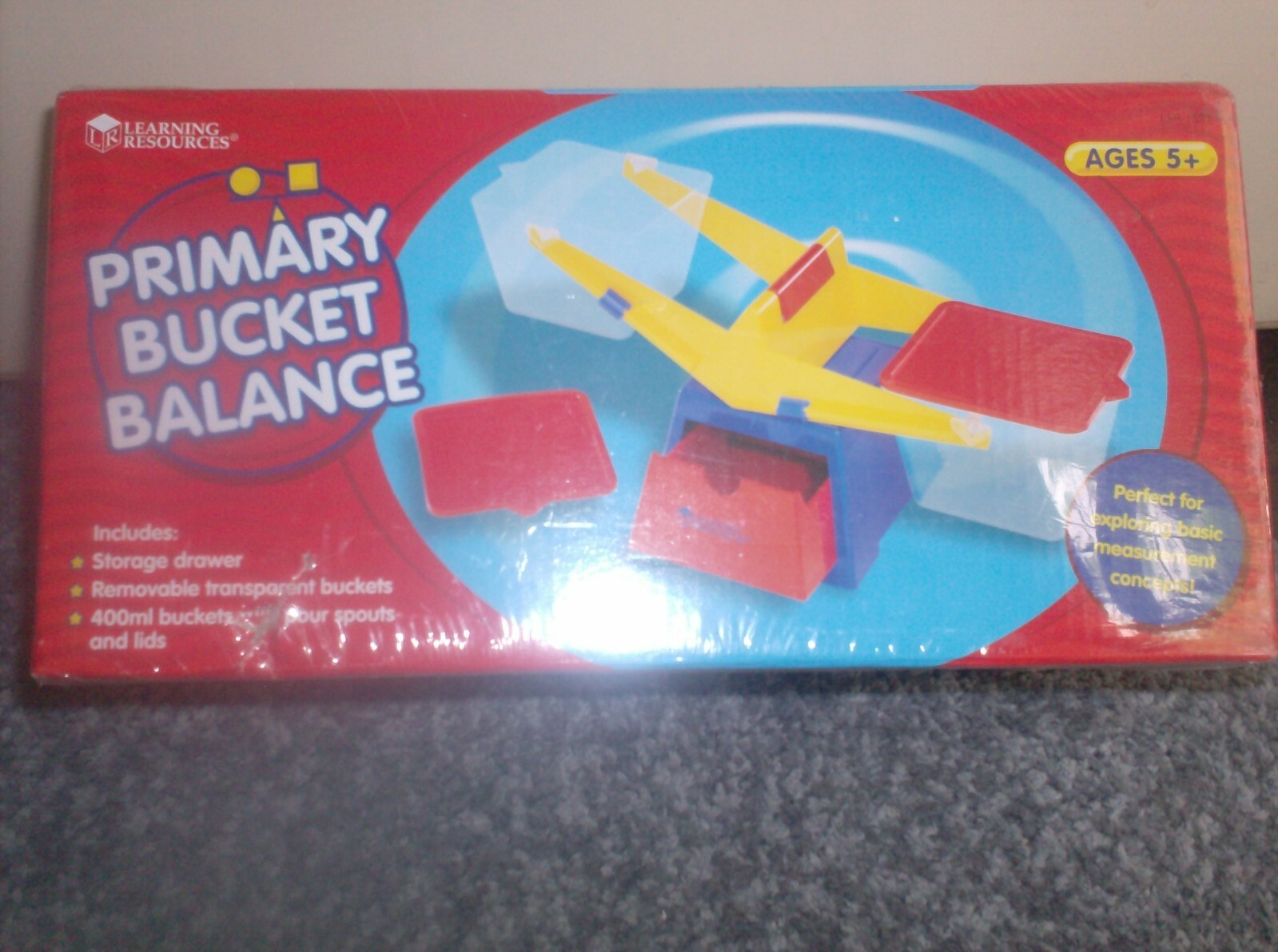 Primary Bucket Balance Learning Resources Blue/Red NIB! aAges 5+