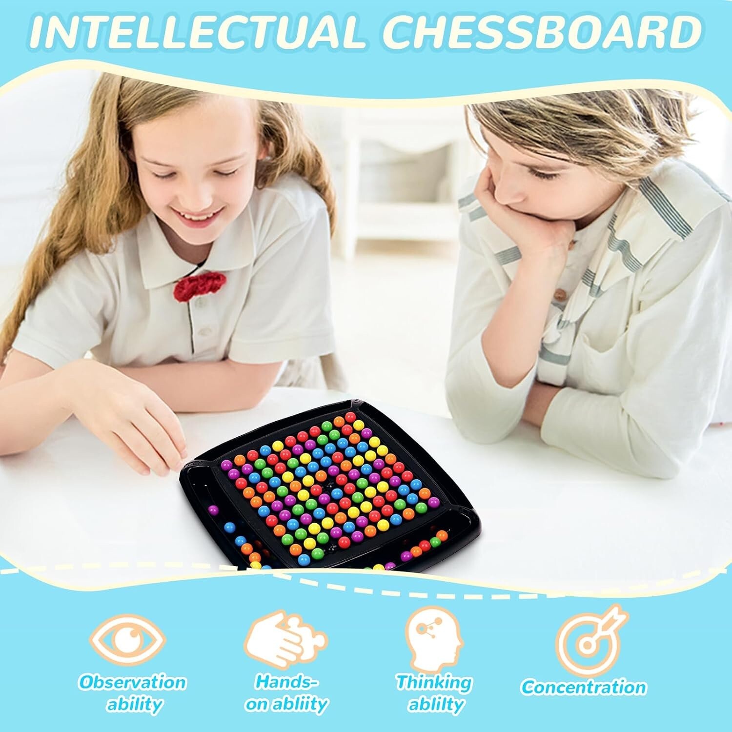 Intellectual Chessboard – Dual Duel, Strategy Board Games Chess Board with 120