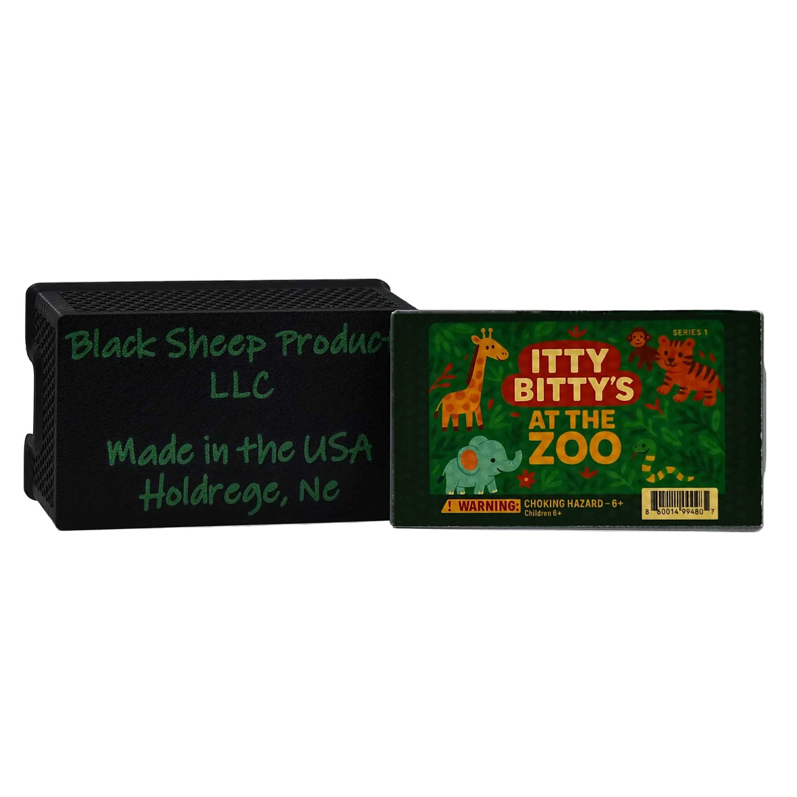 Itty Bitty’s At the Zoo | Case of 10 3D Printed Zoo Animals | Black Sheep Produc