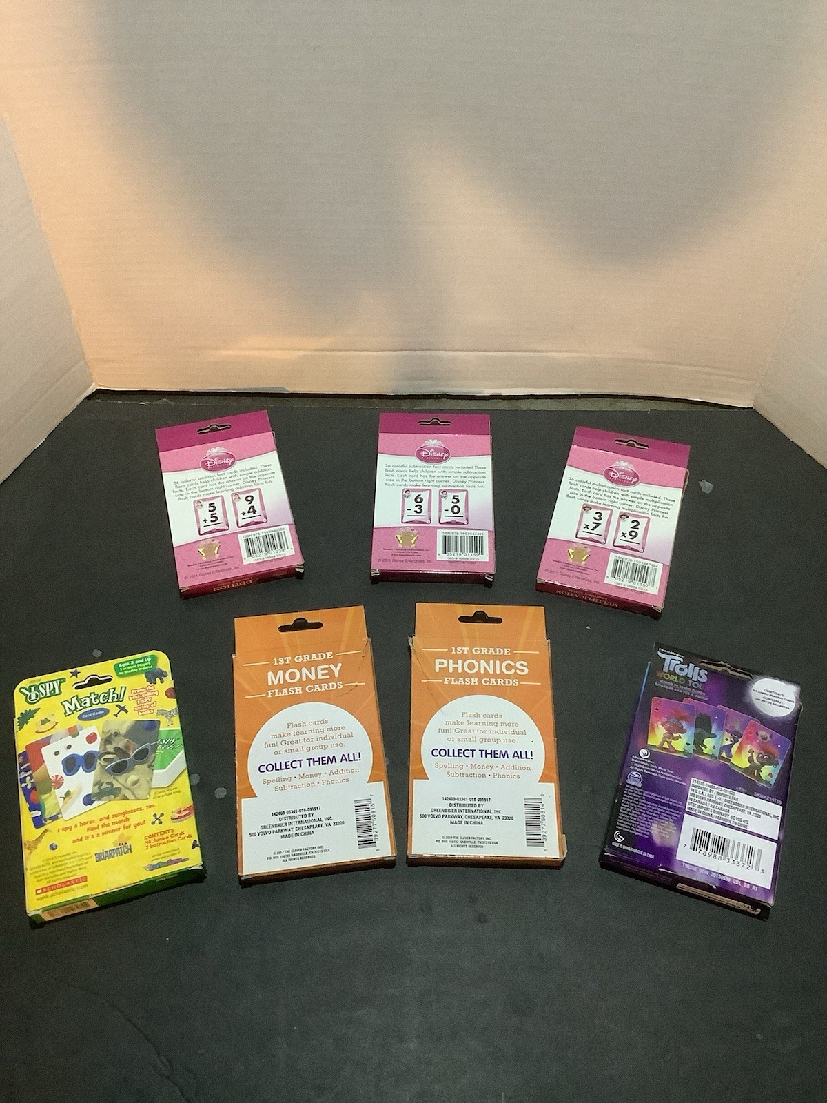 Lot of Seven Educational Card Games for Ages 3+