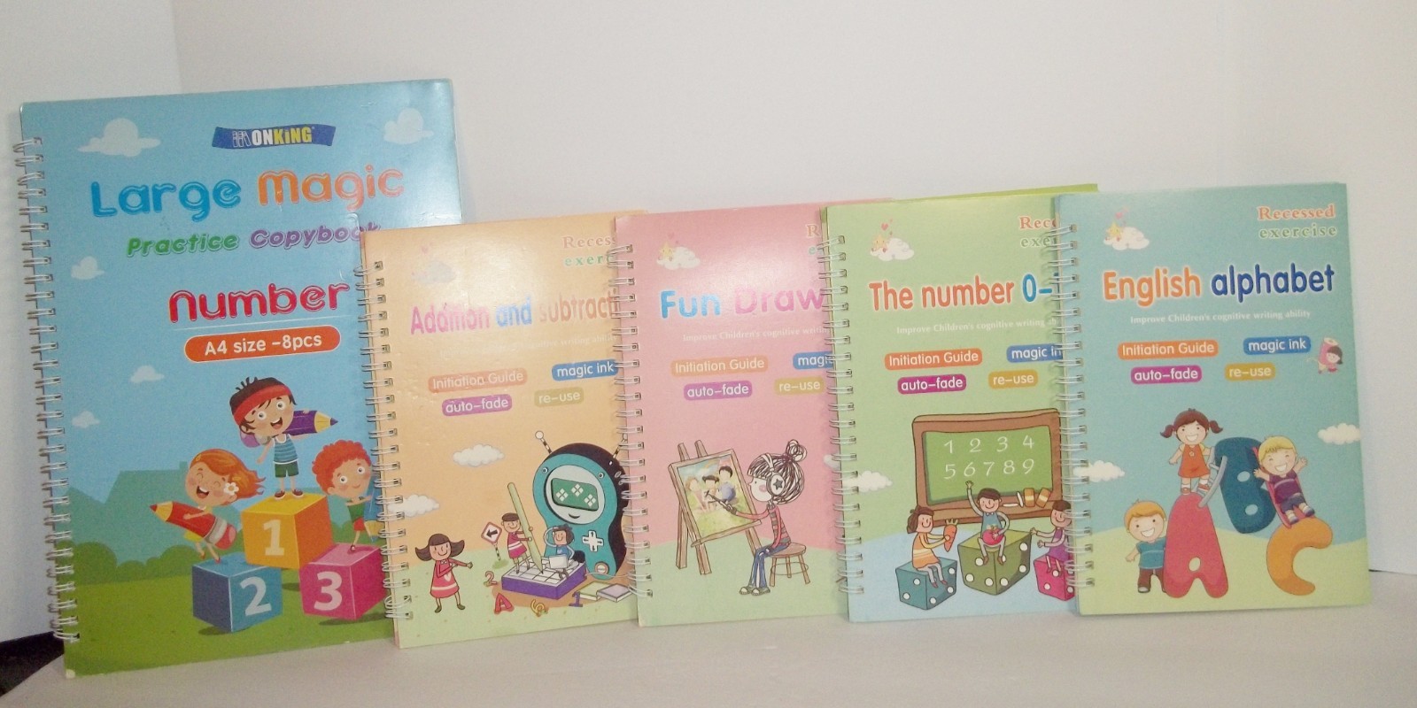 SCHOOL SUPPLY LOT writing practice, math, words, ABC, letter reusable wipe clean