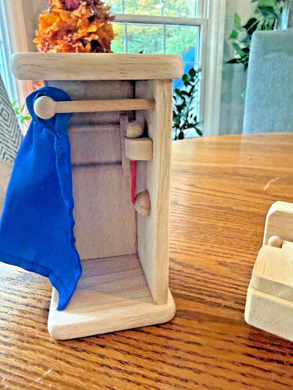 Wooden Dollhouse Bathroom Bedroom Sand Tray Play Therapy Miniature Lot