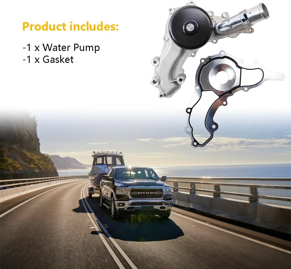 AW6169 Water Pump w/Gasket | Fit for Chrysler 200 300 Town&Country, Dodge Avenge