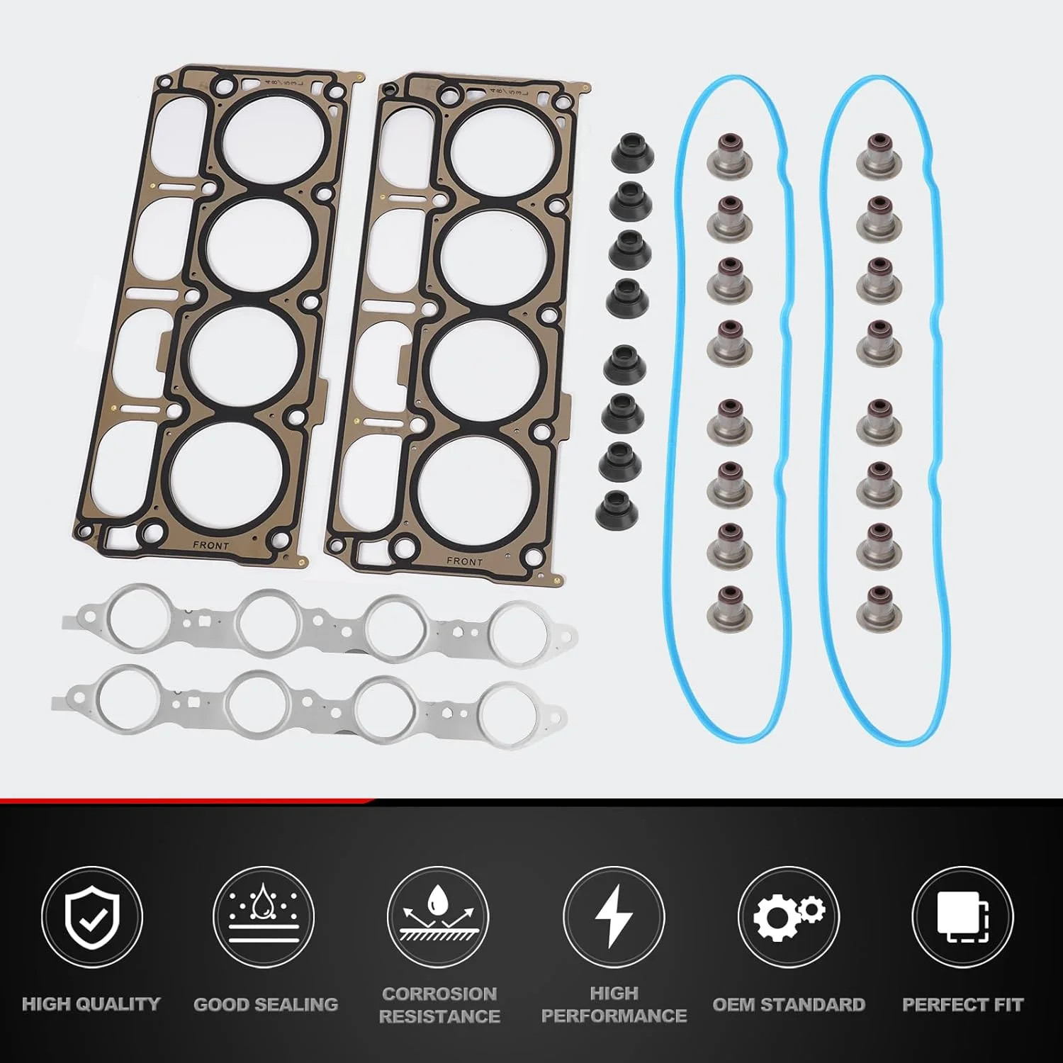 5.3 4.8 MLS Full Cylinder Head Engine Gasket Kit Compatible with 2002-2011 Chevy