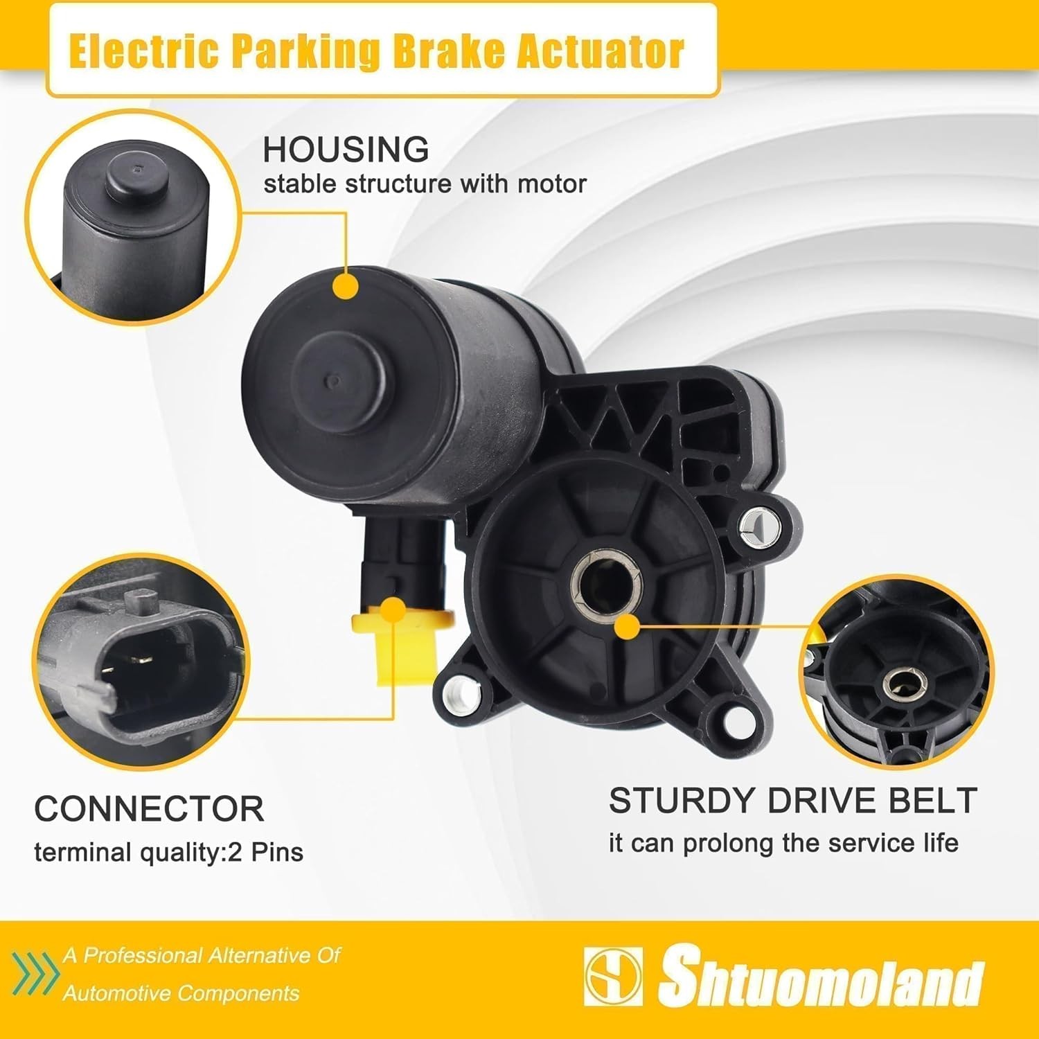 2 PCS Left & Right Side Electric Parking Brake Actuator Motor with Sealing Rings