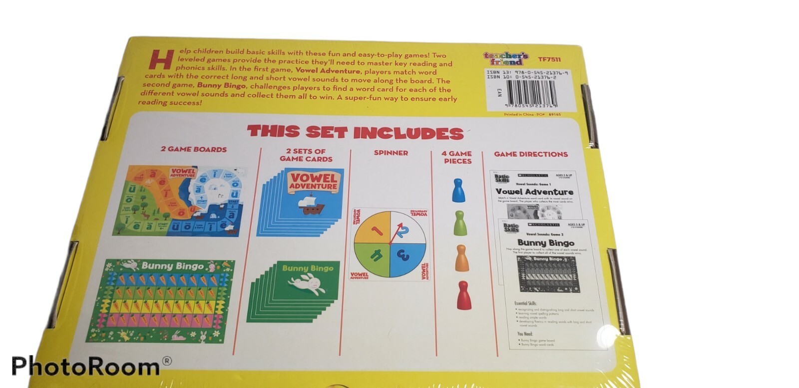 Basic Skills Learning Games Vowel Sounds by Scholastic