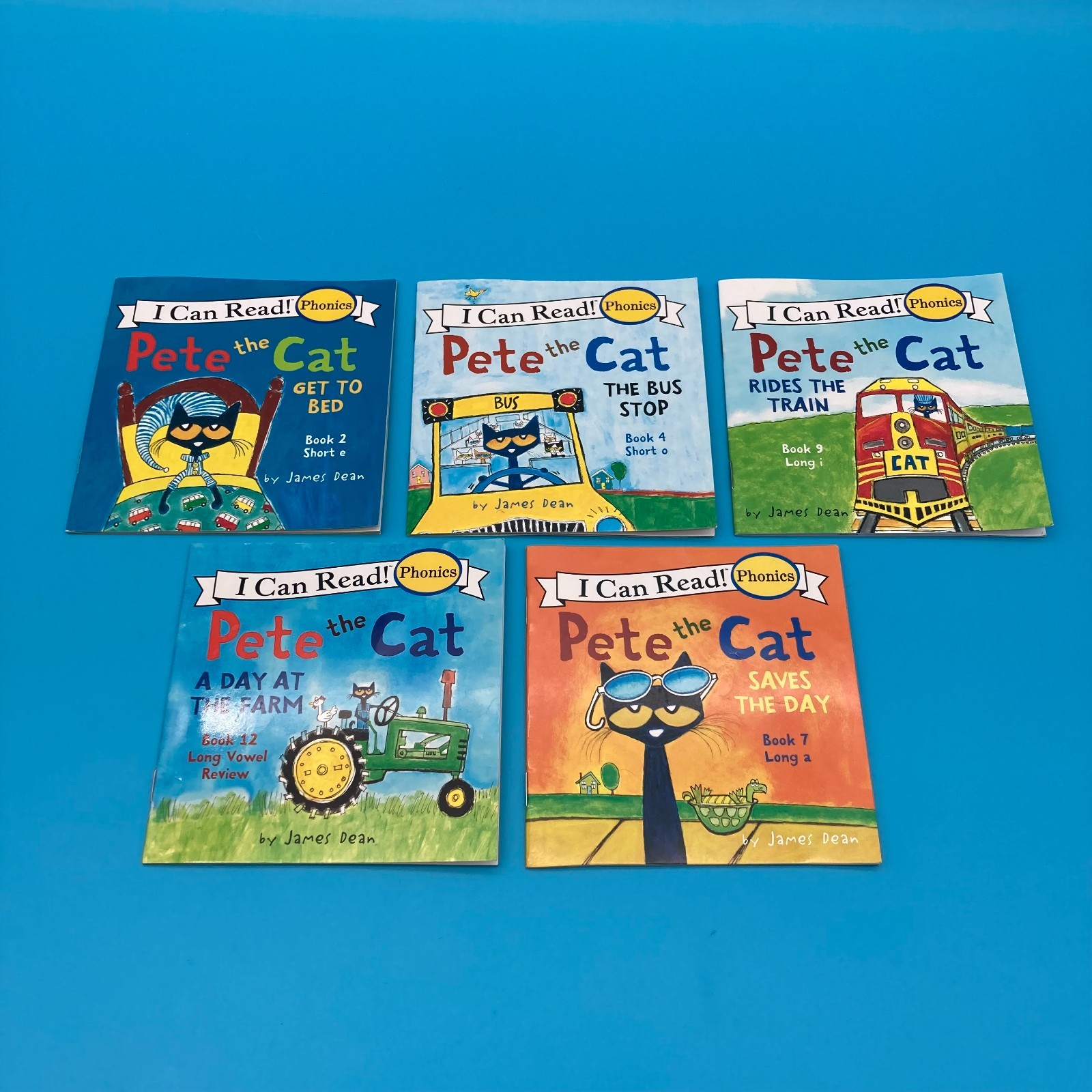 Pete the Cat Hot Dots Math Language Phonics Book Set Interactive Pen Tested