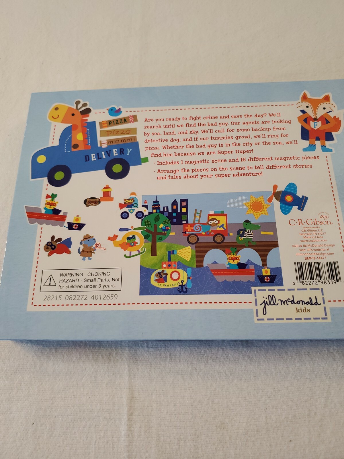 JILL MCDONALD KIDS SUPER DUPER MAGNETIC PLAY SCENE