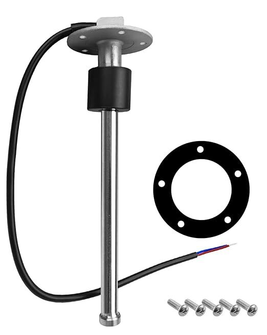 0-90ohm Fuel Sending Unit, 9″ Boat Fuel Sender 225mm Stainless Steel Water Gas
