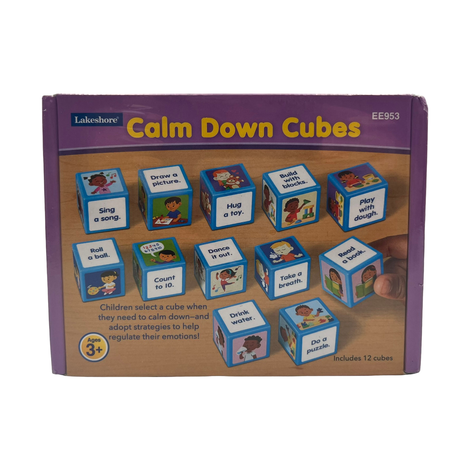 Lakeshore Calm Down Cubes 12ct Calming Strategies Activity #EE953 New Sealed