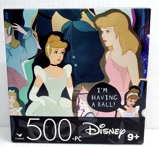 DISNEY 500PC PUZZLE JIGSAW SET CINDERELLA BALL FROZEN II NEW FREE SHIPPING