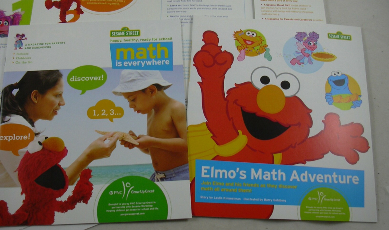 Sesame Street Elmo PNC Math is Everywhere DVD Grow up Great Kit Magazine & Story
