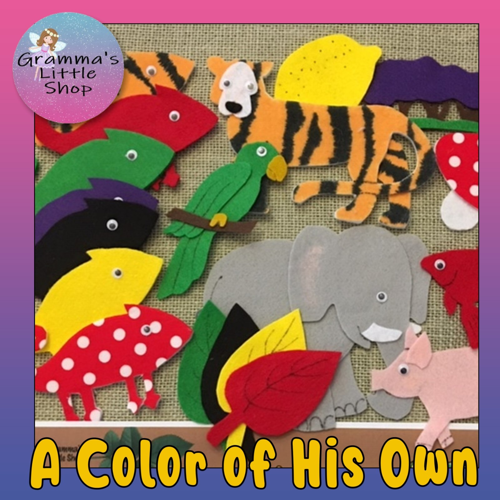 A Color of His Own Fun Felt Set for Felt Boards & Learning Play