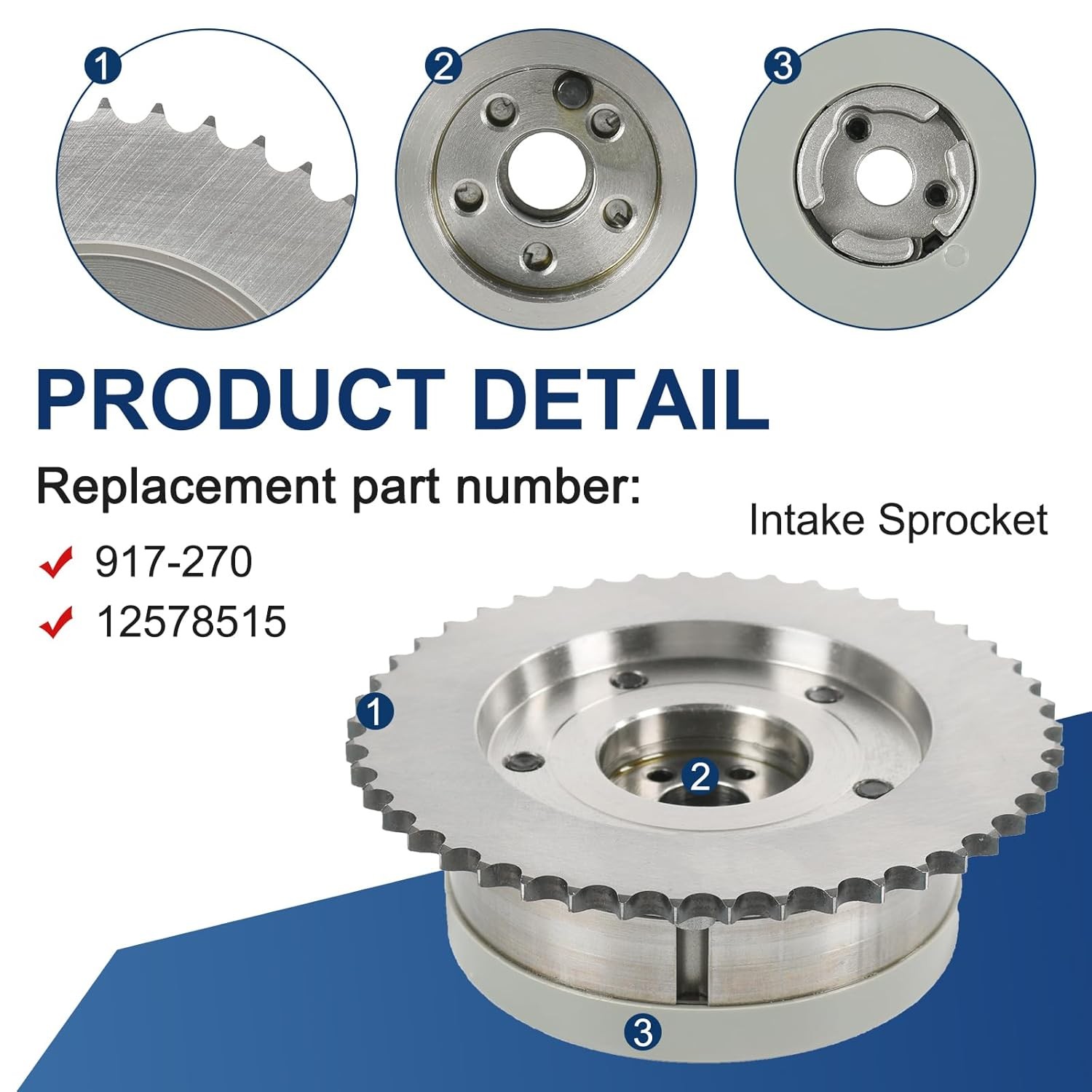 Intake&Exhaust Camshaft VVT Sprocket Compatible with Buick LaCrosse Regal