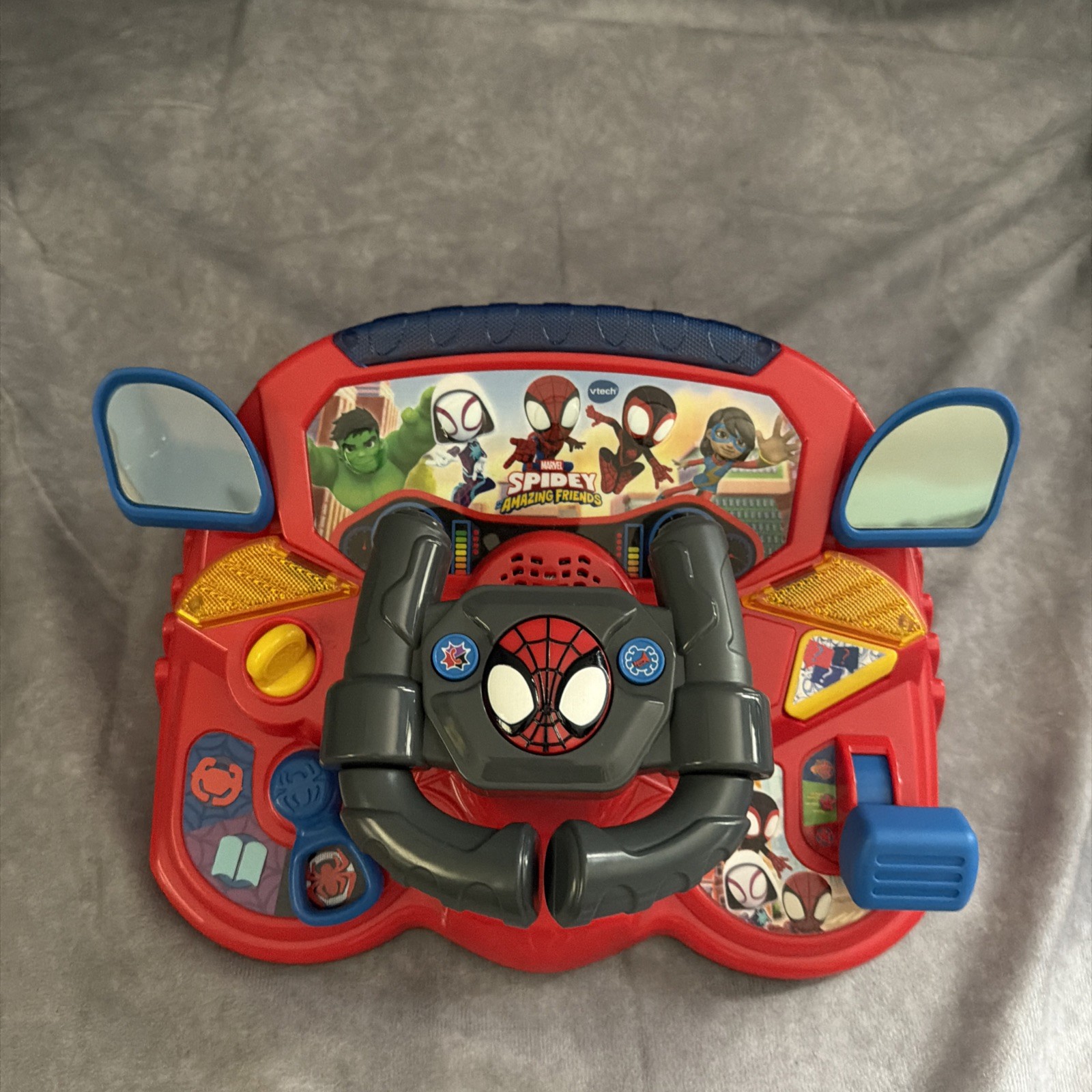 VTech Spidey & His Amazing Friends 2-in-1 Interactive Driver Educational Toy,