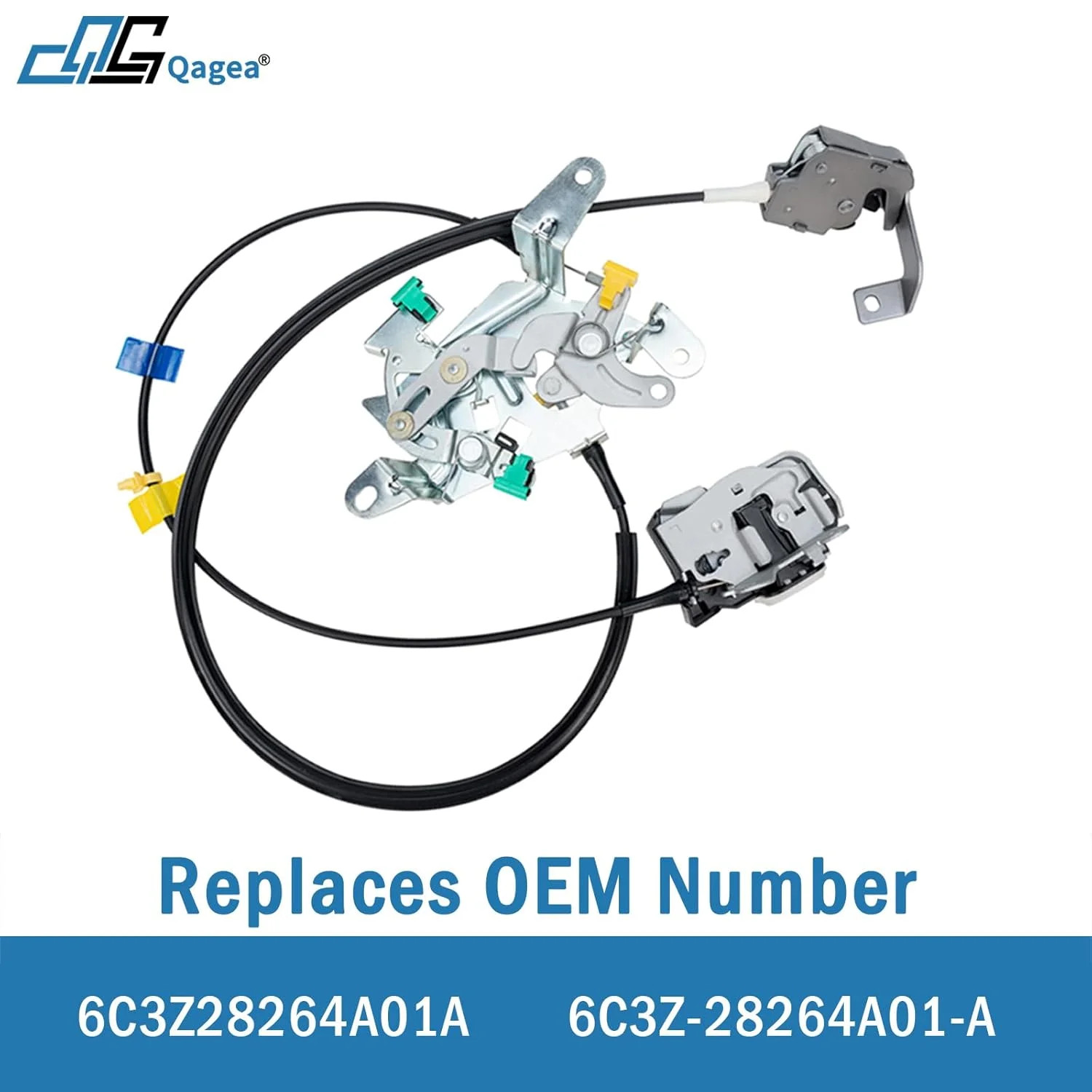 Rear Door Lock Latch & Cable – Left Driver Side – Replacement for 1999-2007 Ford